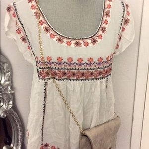 Anthropologie Vanessa Virginia Babydoll Top